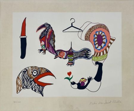 Sérigraphie De Saint Phalle - Help 