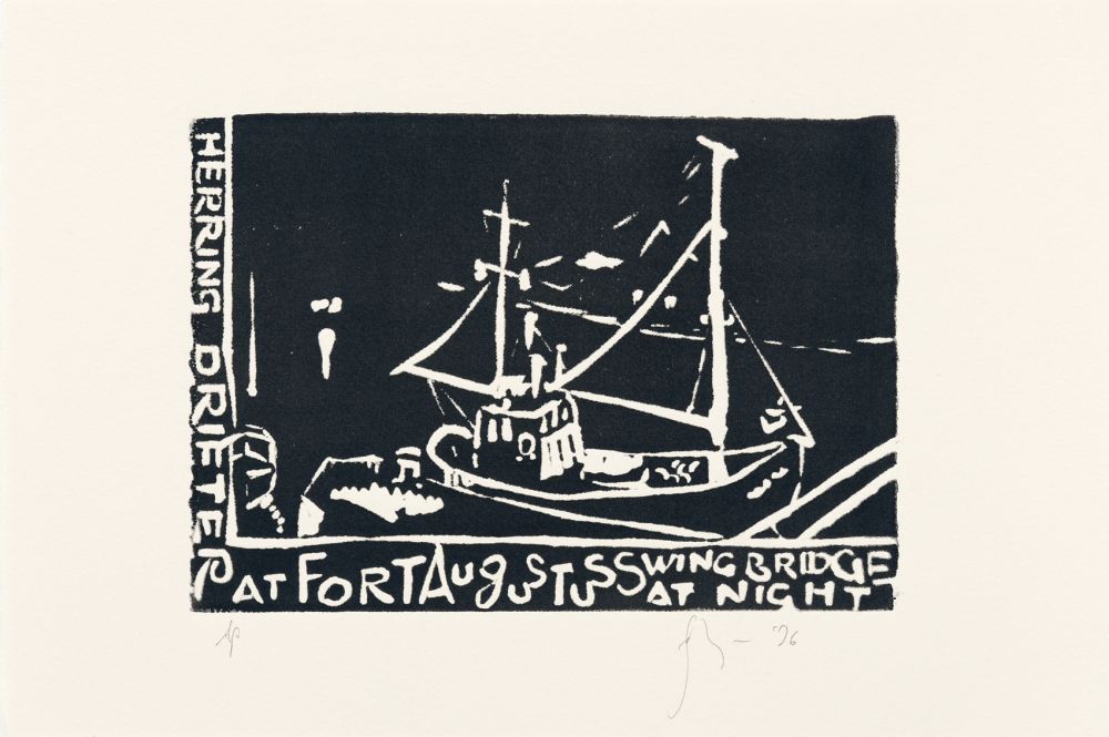 Linogravure Flanagan - Herring Drifter...