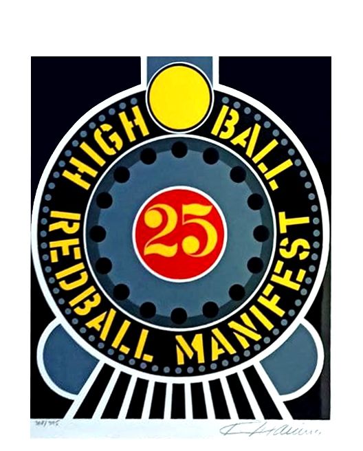 Sérigraphie Indiana - HIGH BALL ON THE RED BALL MANIFEST