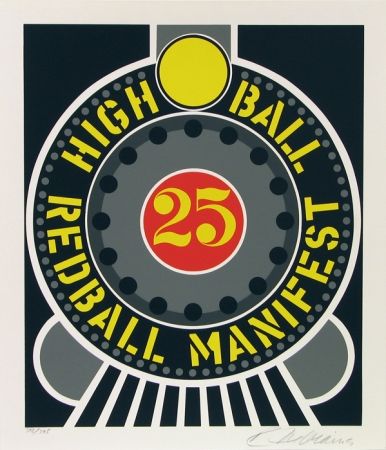 Sérigraphie Indiana - High Ball Red Ball Manifest 25