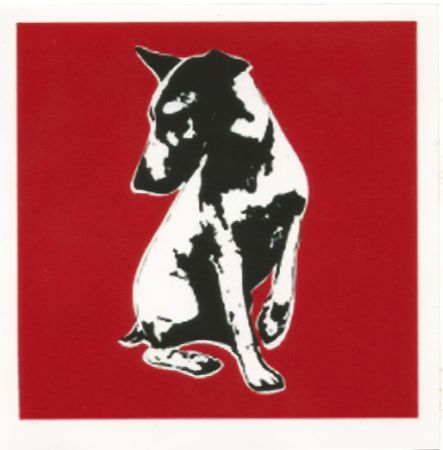 Sérigraphie Blek Le Rat - His Master's Voiceless (Red)