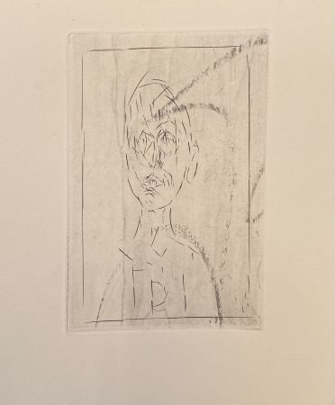 Gravure Giacometti - Histoire de rats D II