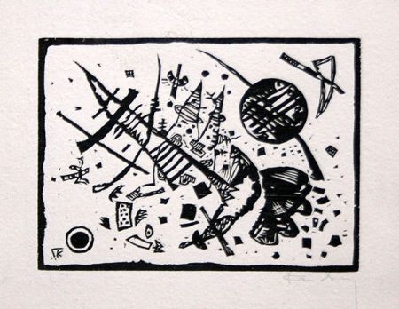 Gravure Sur Bois Kandinsky - Holzschnitt für die Ganymed-Mappe (from Der Dritten Ganymed-Mappe)