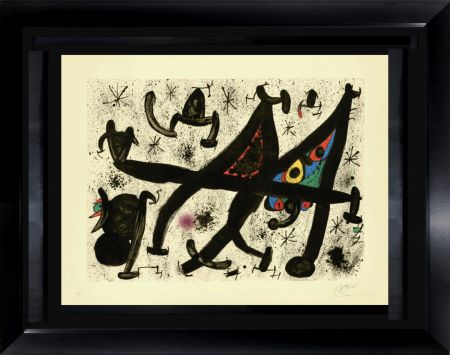 Lithographie Miró - Homage to Joan Prats (full Colour)