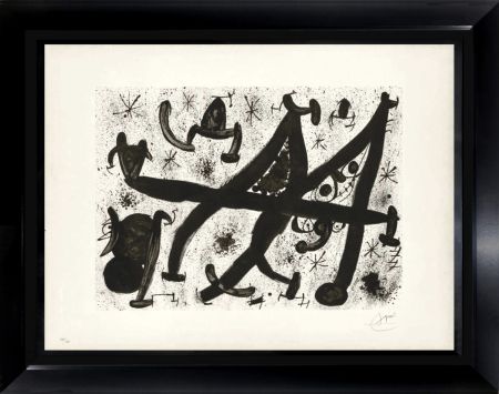 Lithographie Miró - Homage to Joan Prats (Special Edition Black&White)