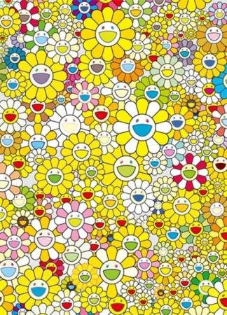 Lithographie Murakami - Homage to monogold