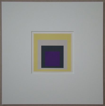 Sérigraphie Albers - Homage to the Square - Dedicated