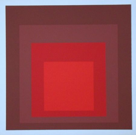 Sérigraphie Albers - Homage to the Square - R-I d-5, 1969