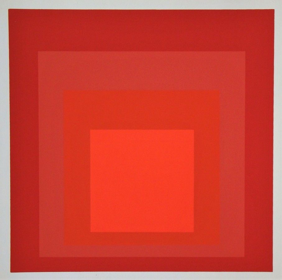 Sérigraphie Albers - Homage to the Square - R-III a-4, 1968