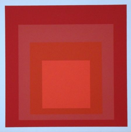 Sérigraphie Albers - Homage to the Square - R-III a-4, 1968