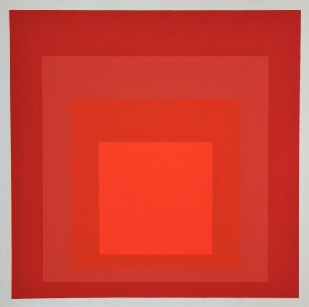 Sérigraphie Albers - Homage to the Square - R-III a-4, 1968