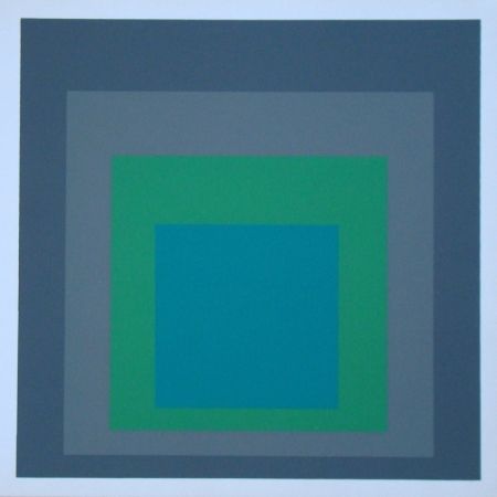 Sérigraphie Albers - Homage to the Square - Renewed Hope, 1962