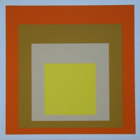 Sérigraphie Albers - Homage to the Square - Yes Sir, 1955