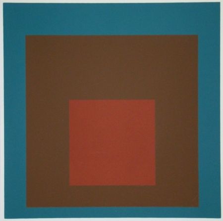 Sérigraphie Albers - Homage to the Square at night, 1958