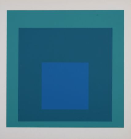 Sérigraphie Albers - Homage To the Square (E), 1971