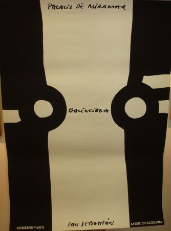 Affiche Chillida - Homenaje a cristobal Balenciaga