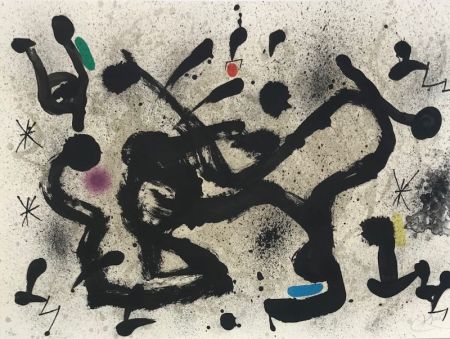 Lithographie Miró - Homenatge a Joan Prats 