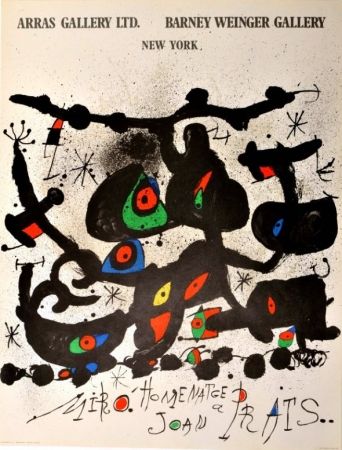 Affiche Miró - Homenatge a Joan Prats Arras Gallery