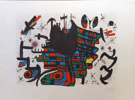 Lithographie Miró - Homenatge A Joan Prats (planche 13) 