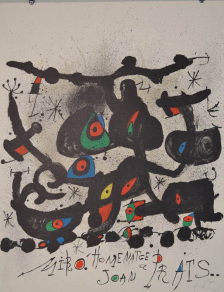 Lithographie Miró - Homentage A Joan Prats - M735