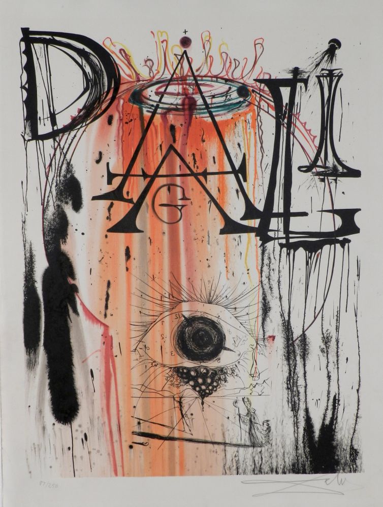 Lithographie Dali - Hommage aux Petits Lits Blancs