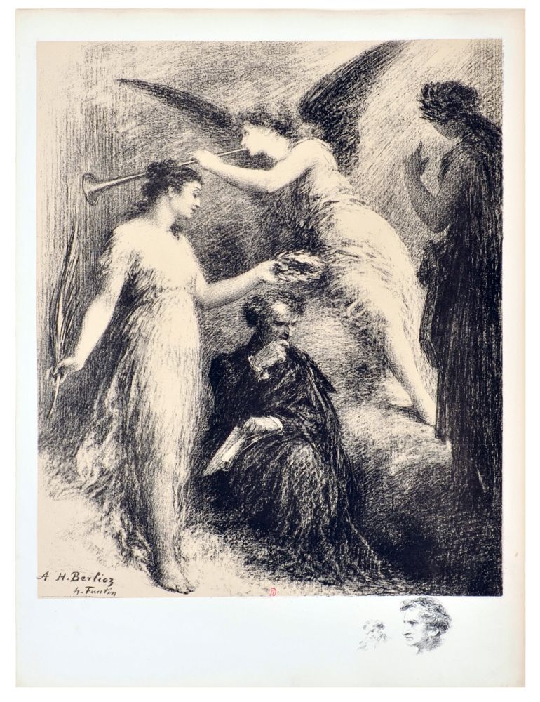 Lithographie Fantin-Latour - Hommage à Berlioz