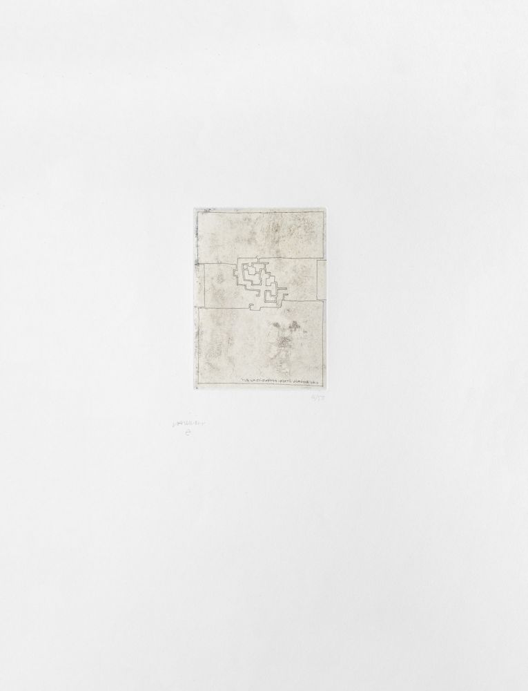 Gravure Chillida - Hommage à Gabriel Aresti 