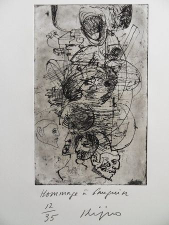 Gravure Kijno - Hommage à Gauguin