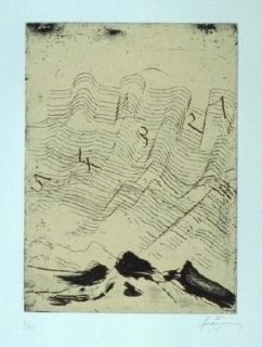 Eau-Forte Et Aquatinte Tàpies - Hommage à Max Ernst