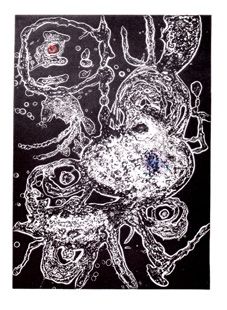 Gravure Miró - Hommage à Miro