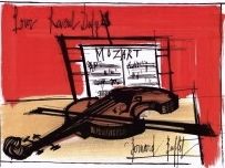 Lithographie Buffet - Hommage à Raoul Dufy