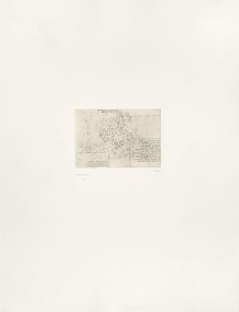 Gravure Chillida - Hommage à Rosalia de Castro 