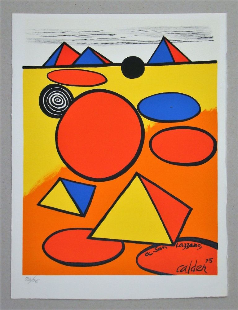 Lithographie Calder - Hommage à San Lazzaro