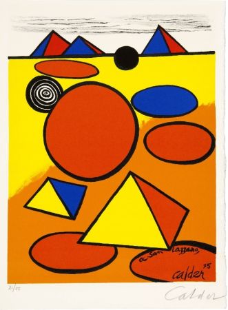 Lithographie Calder - Hommage à San Lazzaro