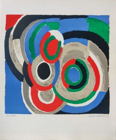 Lithographie Delaunay - Hommage à Stravinsky 