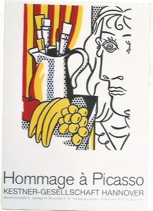 Affiche Lichtenstein - Hommage á Picasso
