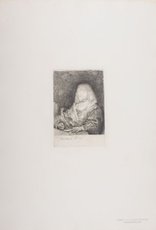 Héliogravure Rembrandt - Homme avec chaine et croix