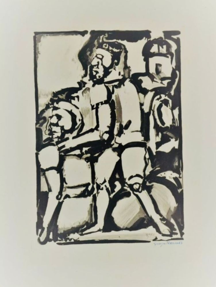 Eau-Forte Et Aquatinte Rouault - Homme Conduisant Me Autre W. 340