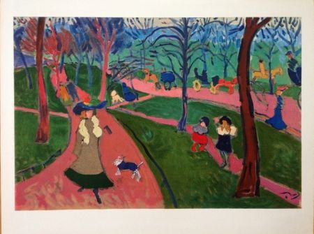 Lithographie Derain - Hyde Park