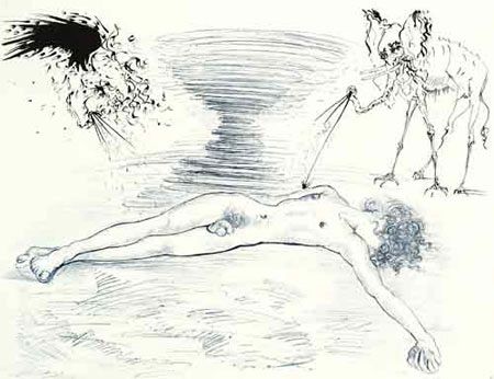 Gravure Dali - Hypnos