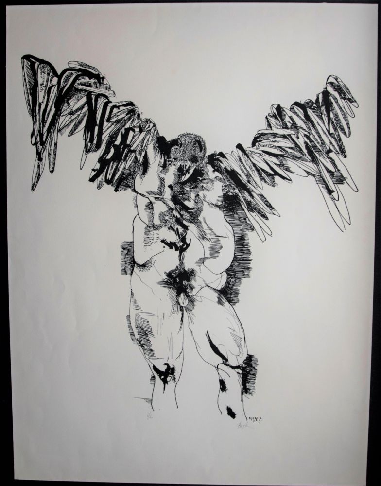 Lithographie Baskin - Icarus