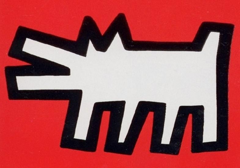 Sérigraphie Haring - Icons 2 Barking Dog