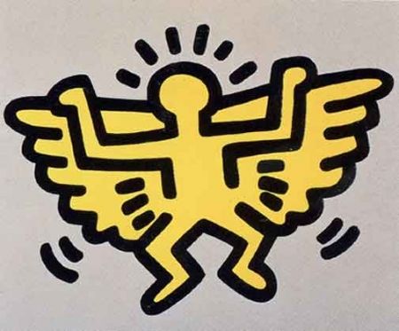 Sérigraphie Haring - Icons (Angel)