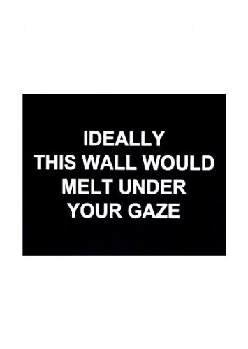 Gravure Prouvost  - Ideally this wall would melt under your gaze