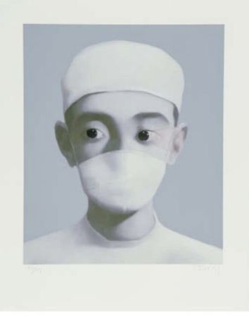 Lithographie Xiaogang - Identity Portrait