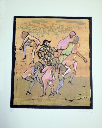 Linogravure Maccari - Il balletto