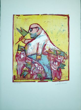 Linogravure Maccari - Il Commendatore