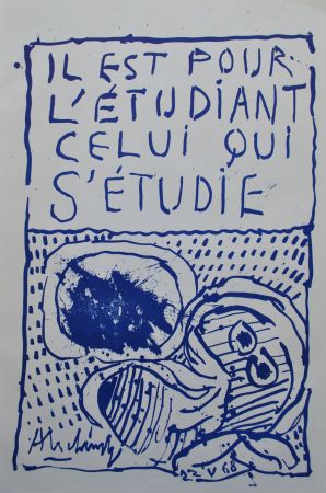 Livre Illustré Alechinsky - Il est pour l'étudiant celui qui s'étudi