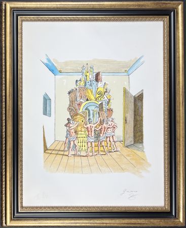 Lithographie De Chirico - Il Trofeo