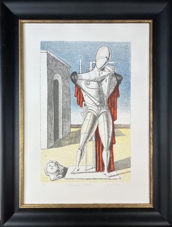 Lithographie De Chirico - Il Trovatore Solitario